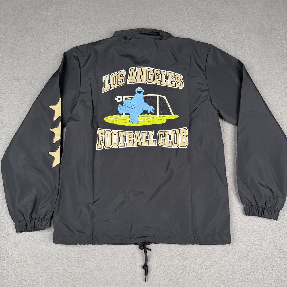 LA Football Club Peace Collective Jacket Mens L Black Sesame Street Soccer